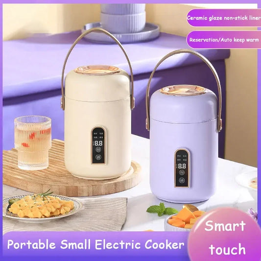 Smart Electric Stew Pot Portable Soup Insulation Bucket Rice Noodles Porridge Stew Skillet Cup Heater Boiler Lunch Box Office