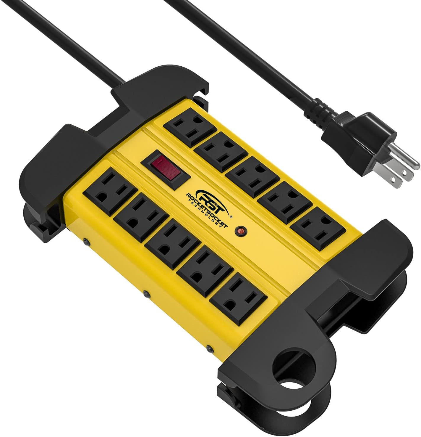 10-Outlet Heavy Duty Surge Protector Power Strip – 2800 Joules