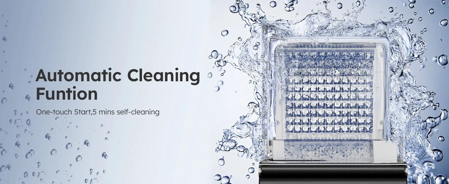 Commercial Ice Maker Machine 680LBS/24H, 560LBS Storage Bin, Commercial Ice Machine with Self- Cleaning Industrial Ice Machine