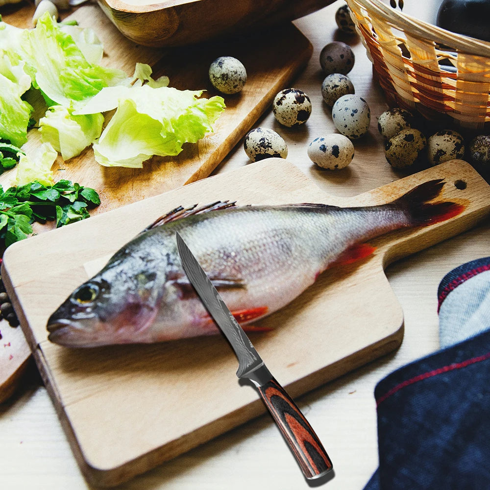 Professiona Japanese Chef Knife Kitchen Knives Santoku Slicing Utility Bread Meat Cleaver Butcher Stainless Steel Cooking Knife