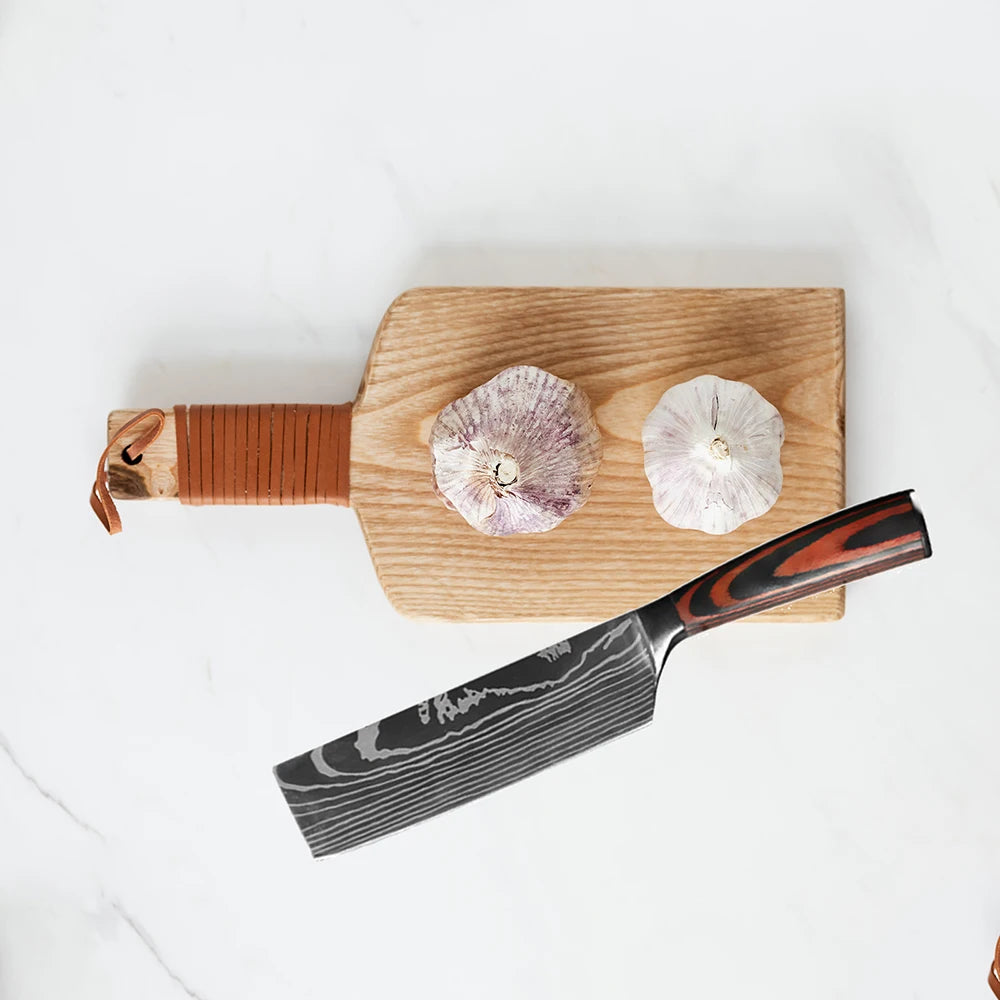 Professiona Japanese Chef Knife Kitchen Knives Santoku Slicing Utility Bread Meat Cleaver Butcher Stainless Steel Cooking Knife