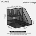 3-Tier Mesh Desk File Organizer