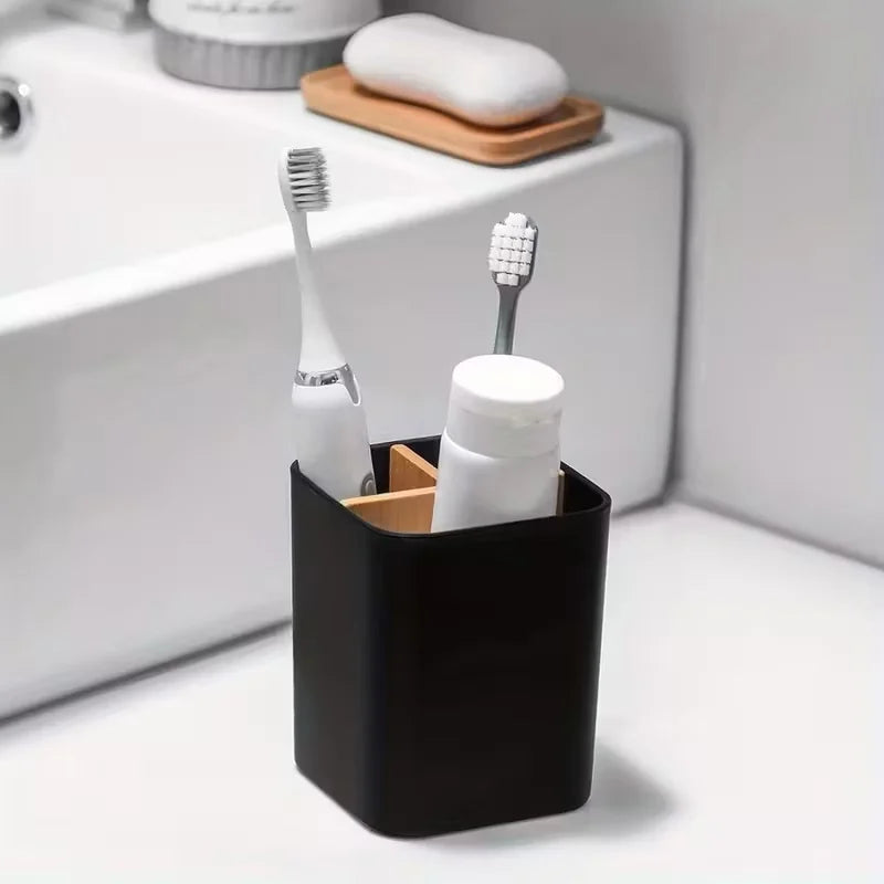 3-Compartment Toothbrush Organizer