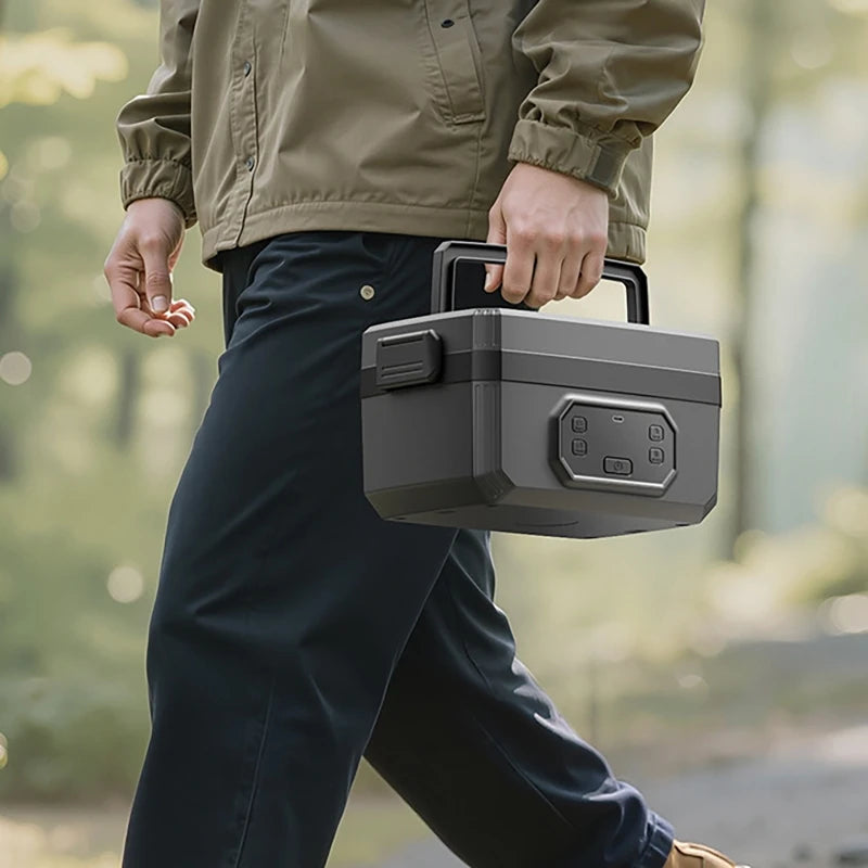 Portable Electric Lunch Box with 1600ML Capacity Rechargeable 6Speed Constant Temperature Outdoor Lunch Box with 304 Inner Liner