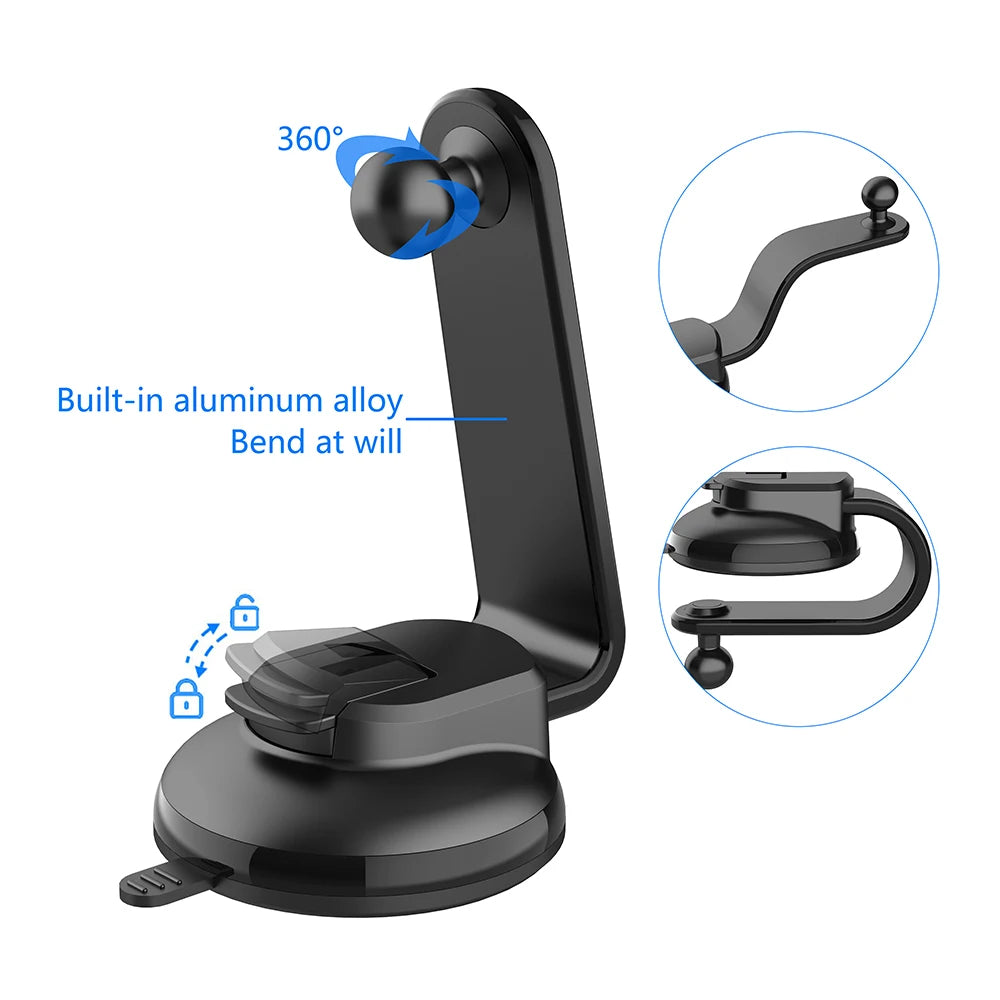 Foldable Suction Cup Car Phone Mount