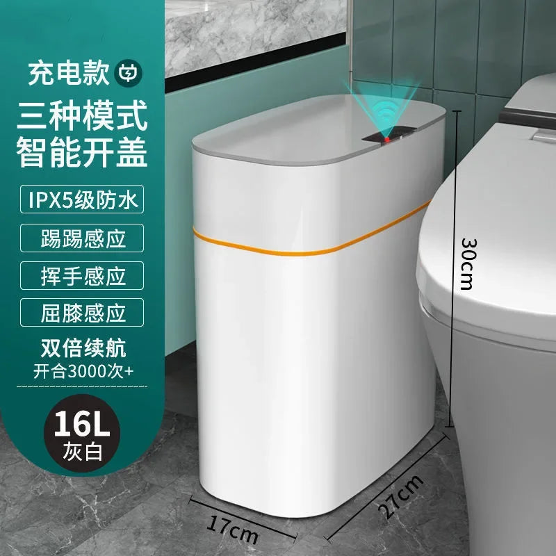 Smart Induction Electric Trash Can – Auto Open Lid