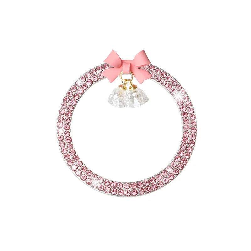Rhinestone Bow Car Start Button Cover