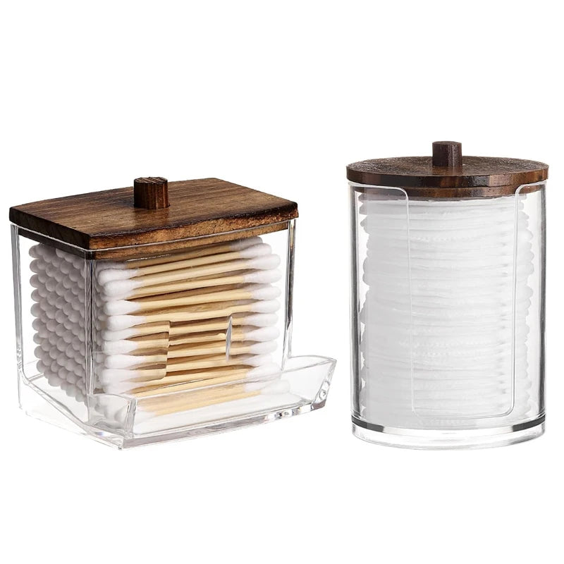 Qtip & Cotton Ball Bathroom Organizer Set