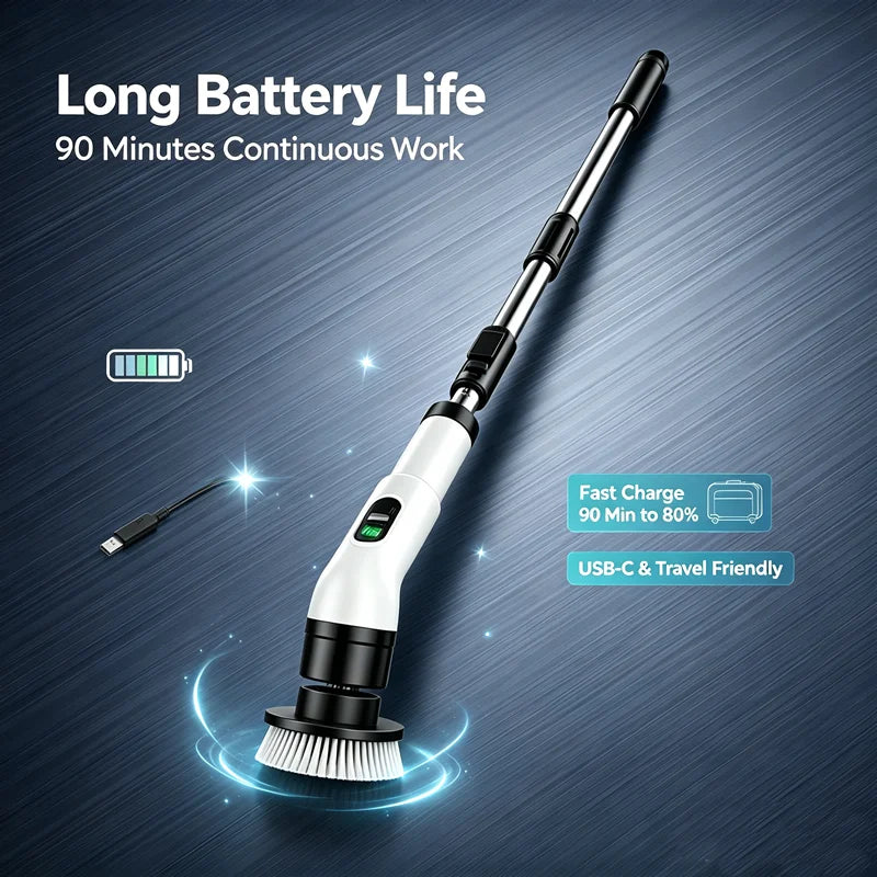 Cordless Electric Spin Scrubber