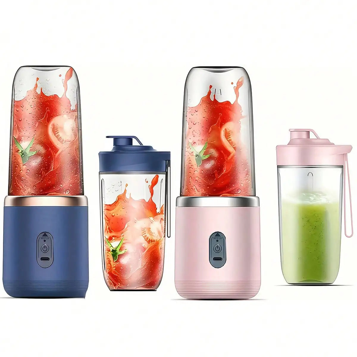 450ml Portable Juicer Blender 45W Smoothie Maker with Juice Cup Fruit Veggie Ice Crusher Gym-to-Kitchen Gift
