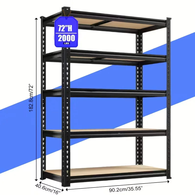 Heavy Duty Adjustable Garage Storage Shelves – 2000LBS