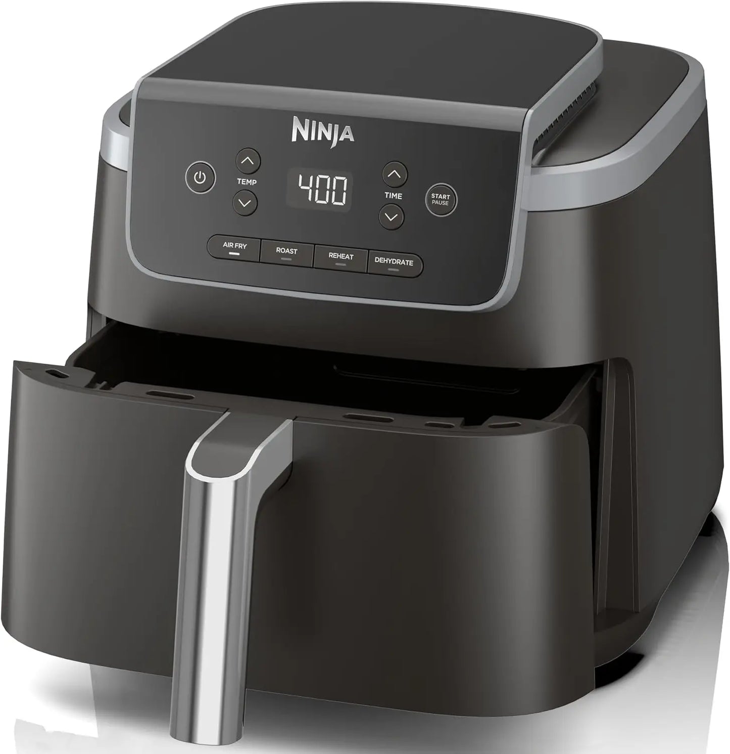 Ninja Air Fryer 6.5 QT Pro XL Capacity fits 9lbs of Wings  6-in-1 Max Crisp Reheat & Dehydrate Nonstick Basket Crisper Plate