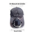 Solar-Powered Cooling Fan Baseball Cap