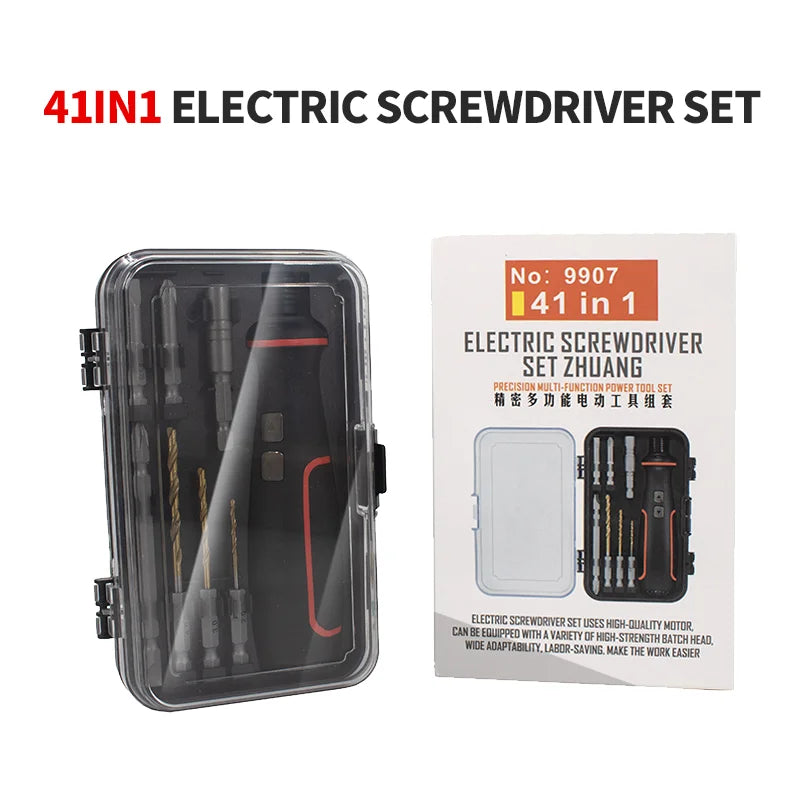 Maizhe USB Rechargeable 3.6V Electric Screwdriver With LED Light Cordless Mini Power Tools Multipurpose For DIY Household