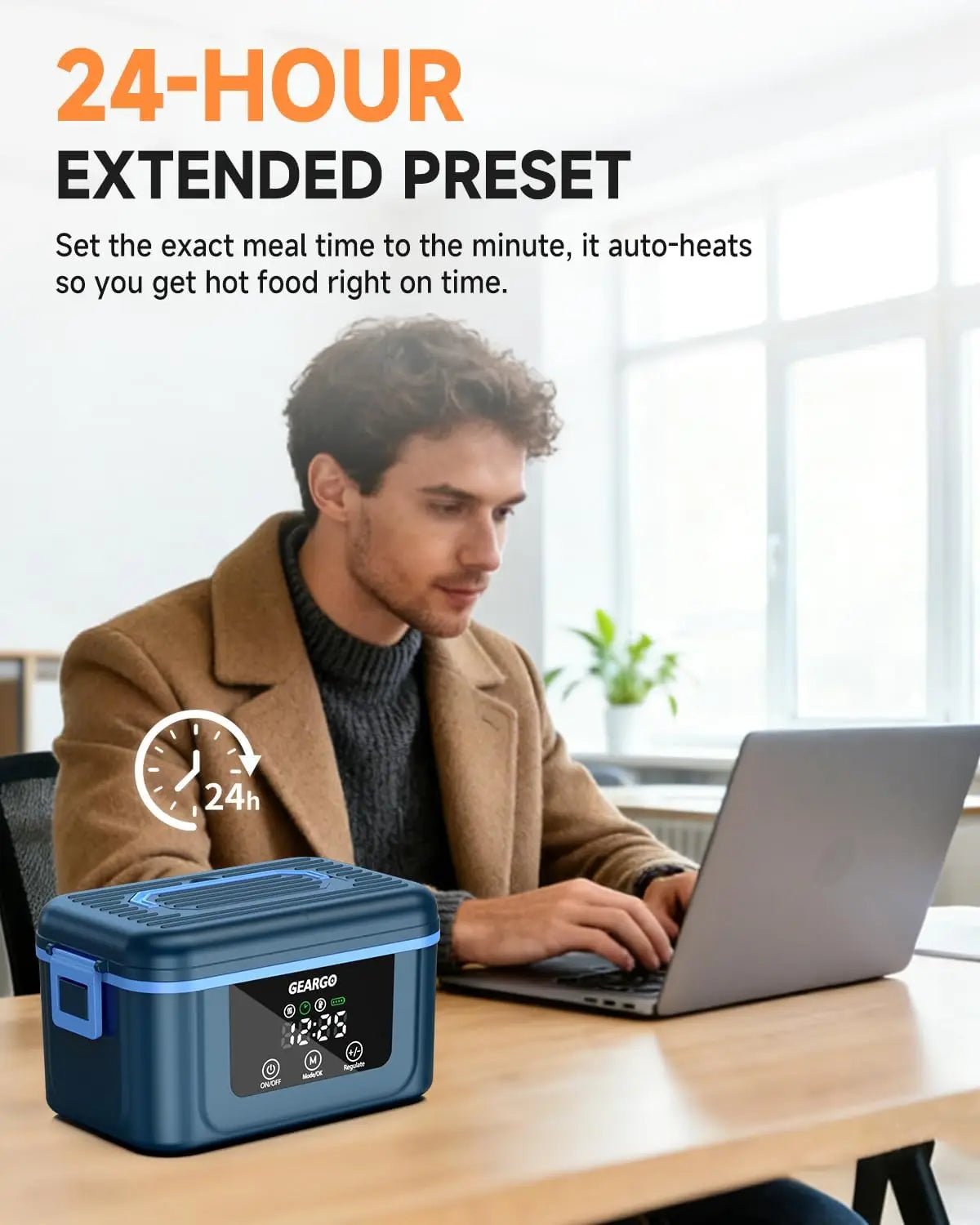 Cordless Self-Heating Electric Lunch Box – 1.6L