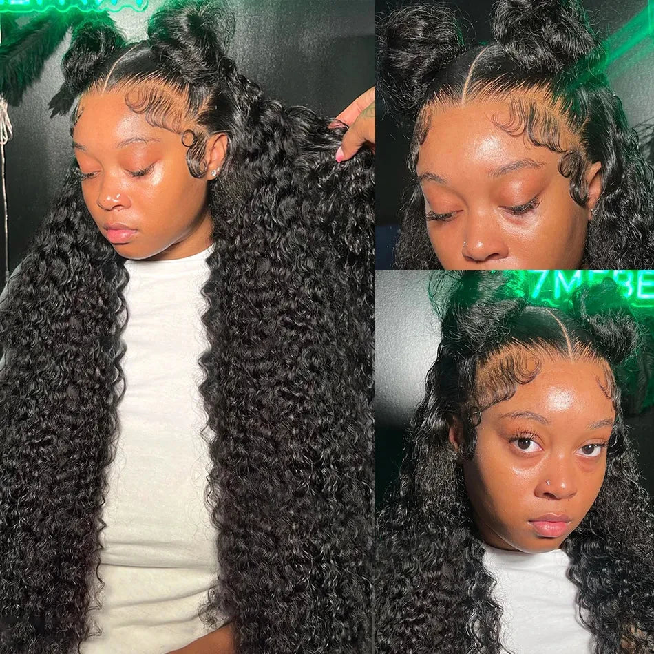 Deep Wave HD Lace Frontal Human Hair Wig – 250% Density
