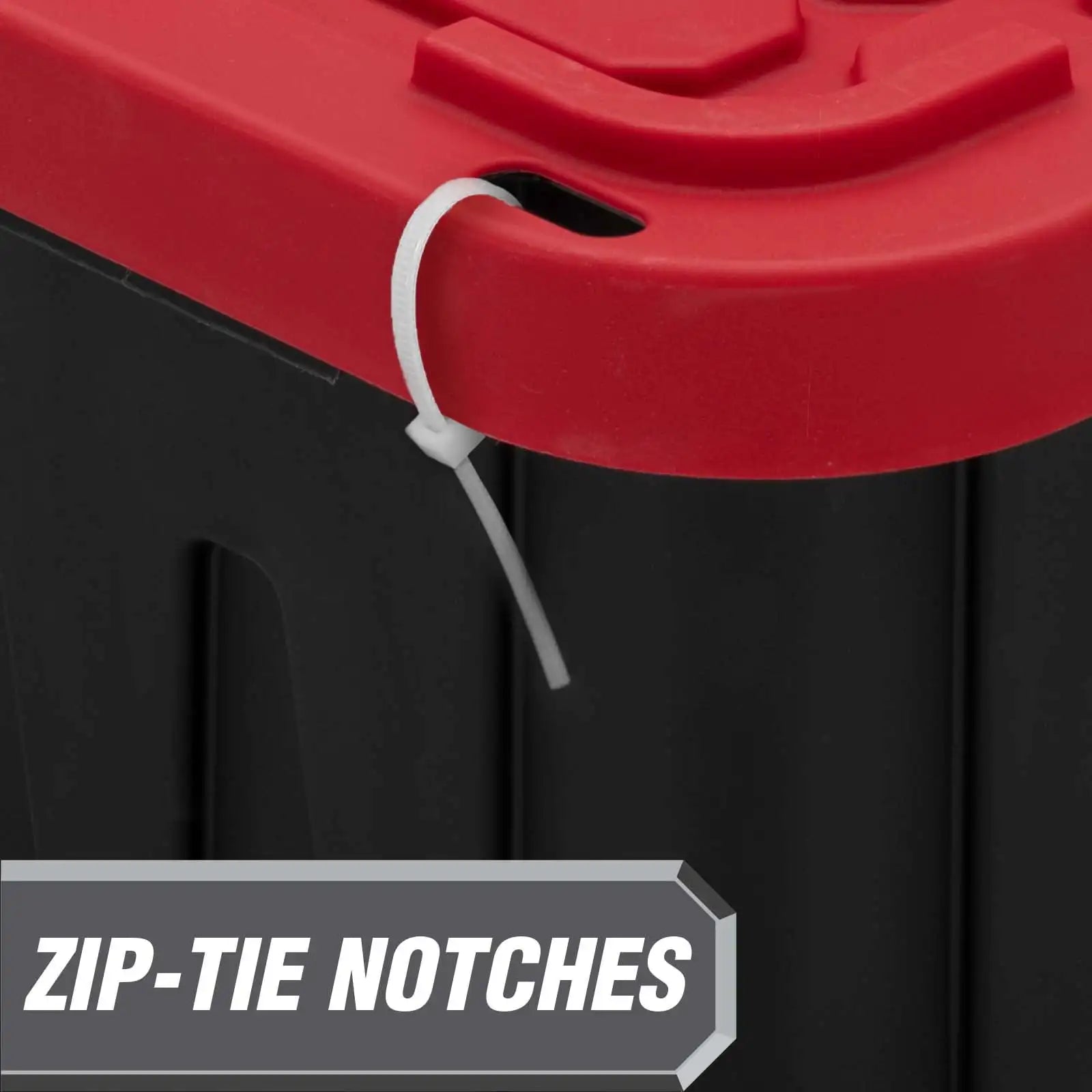 27-Gallon Heavy Duty Plastic Storage Bin – Snap Lid