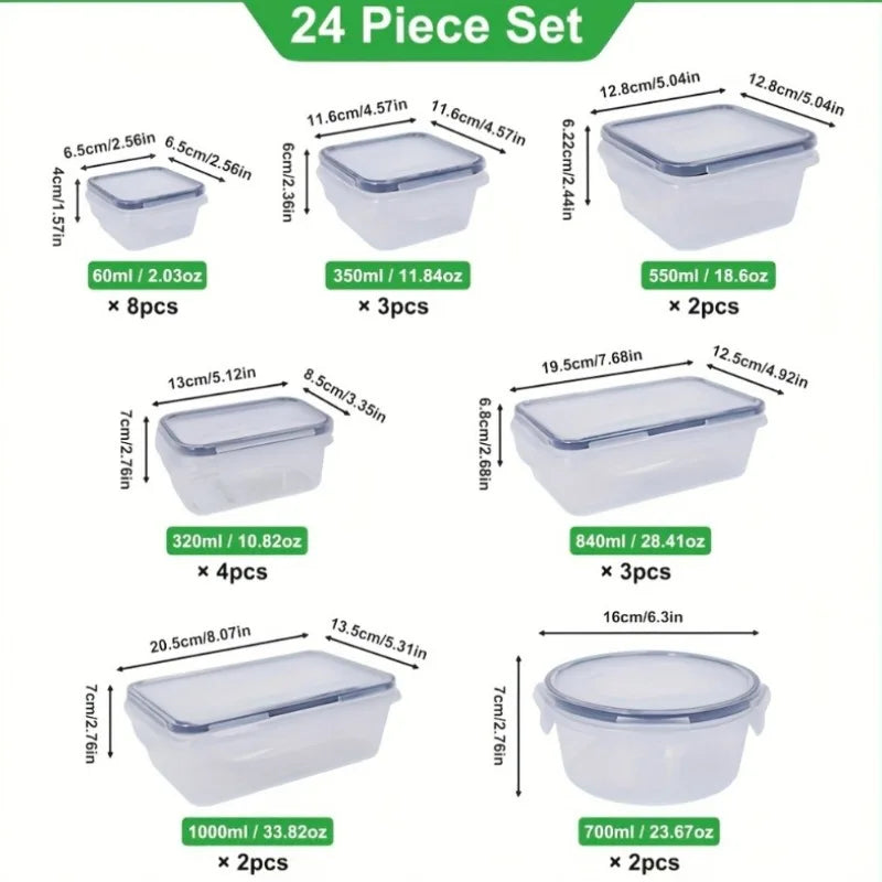48-Piece BPA-Free Airtight Food Storage Set