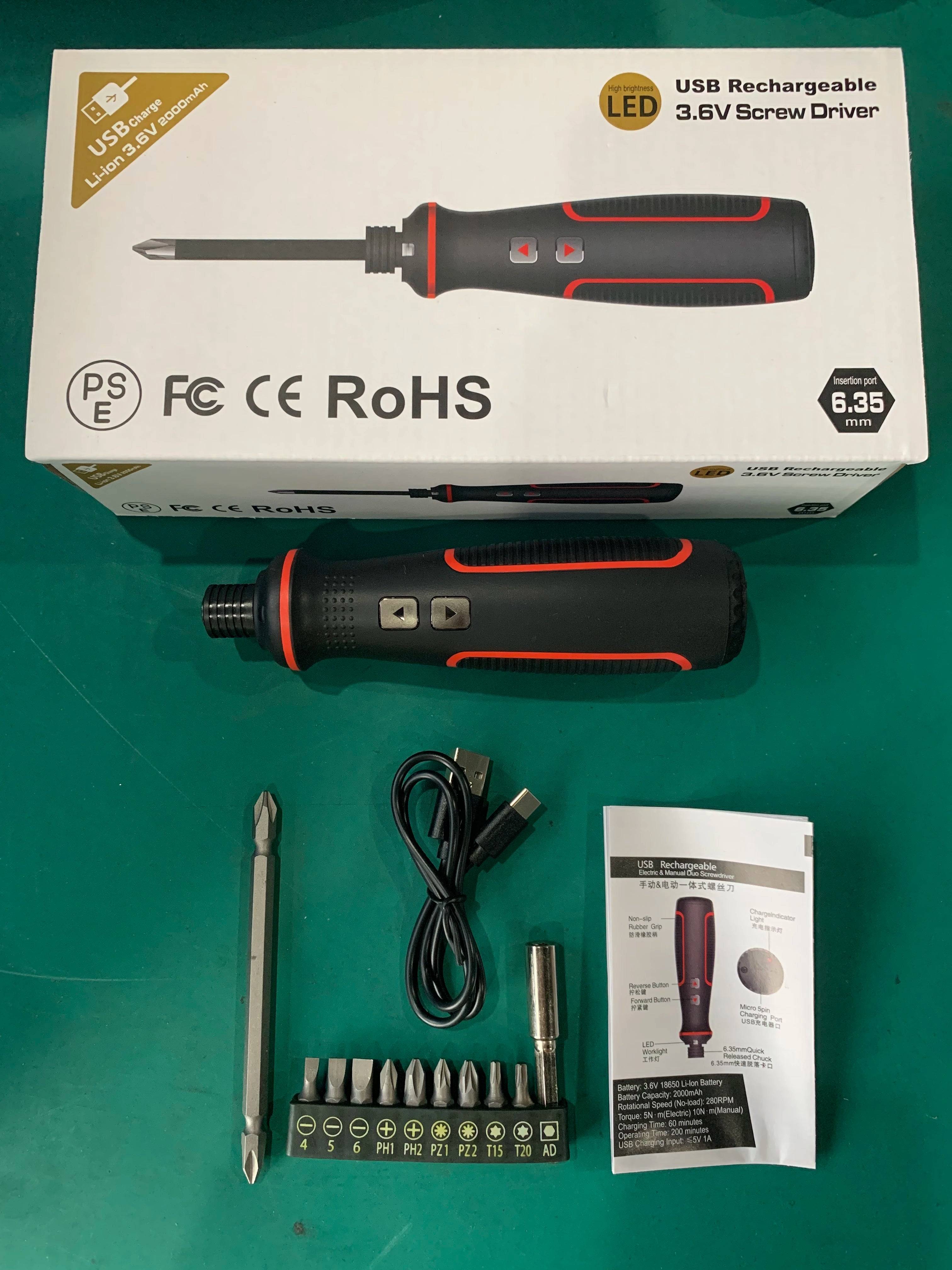 Maizhe USB Rechargeable Mini Electric Screwdriver