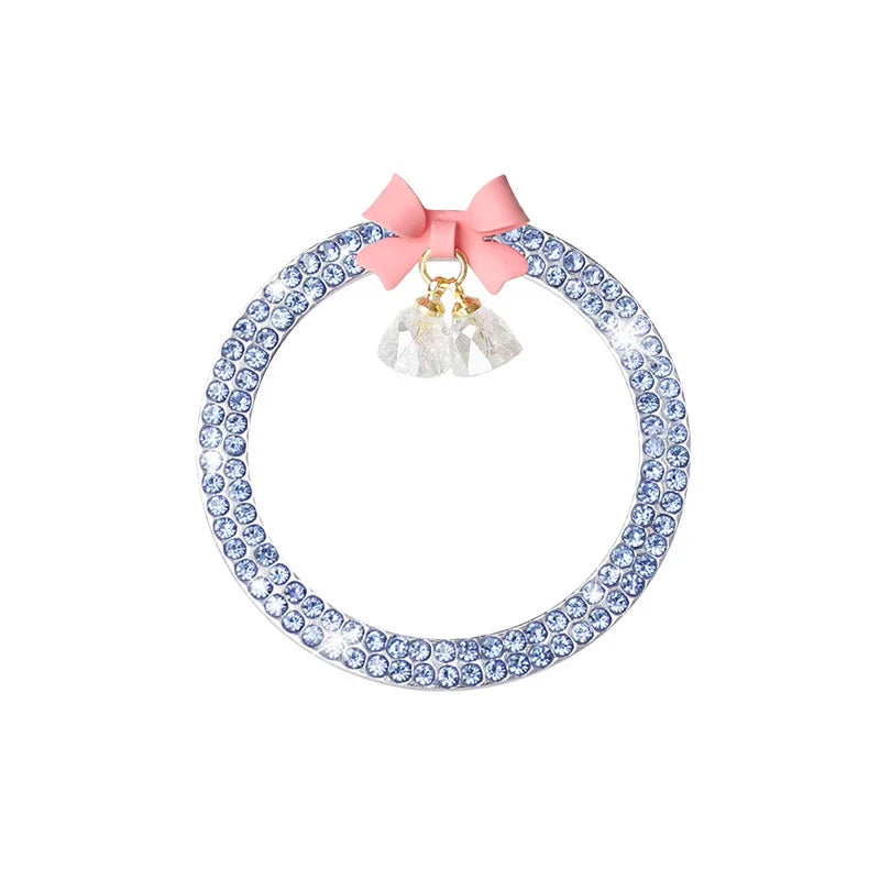 Rhinestone Bow Car Start Button Cover