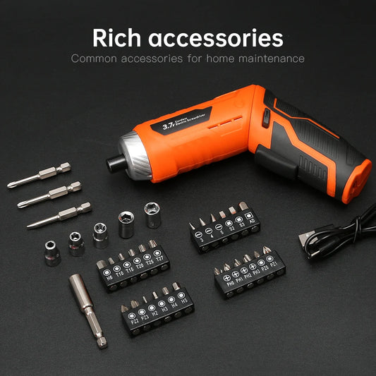 35 in 1 Power Rechargeable Kits Precision Electric Screwdriver Set Cordless Wireless Bits for Xiaomi Cell Phone Mobile Laptop PC