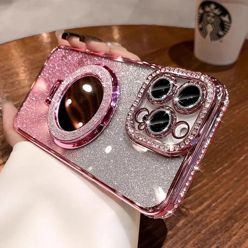 Luxury Jewelled Glitter Mirror iPhone Case