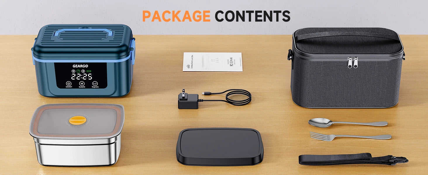 Cordless Self-Heating Electric Lunch Box – 1.6L