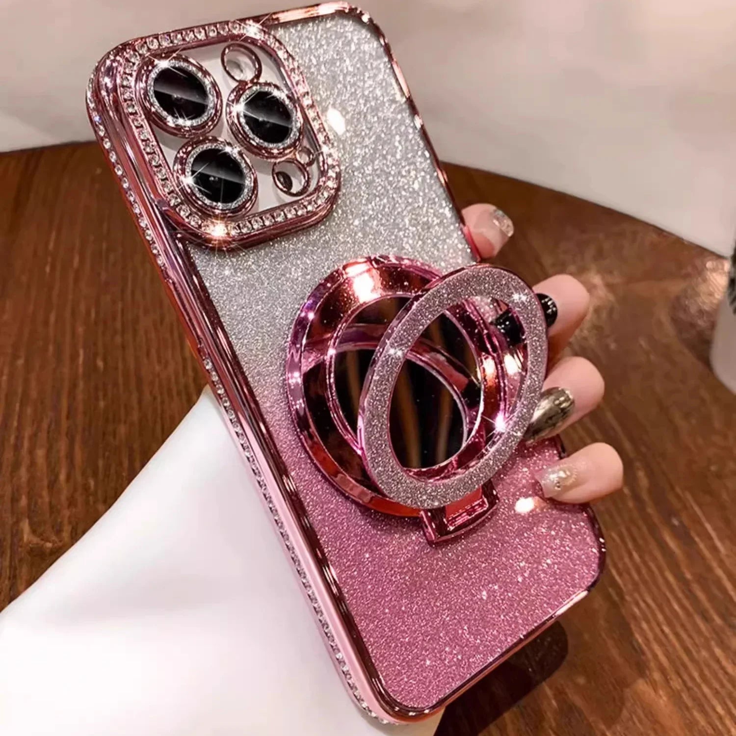 Luxury Jewelled Glitter Mirror iPhone Case