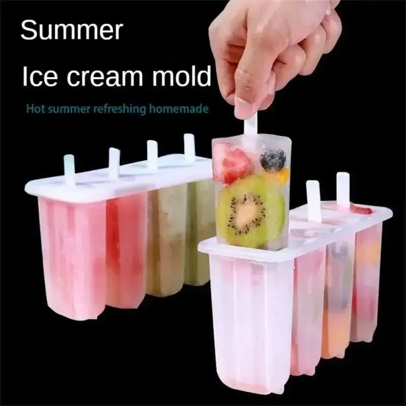 4-Link Popsicle & Ice Cream Mold with Lid