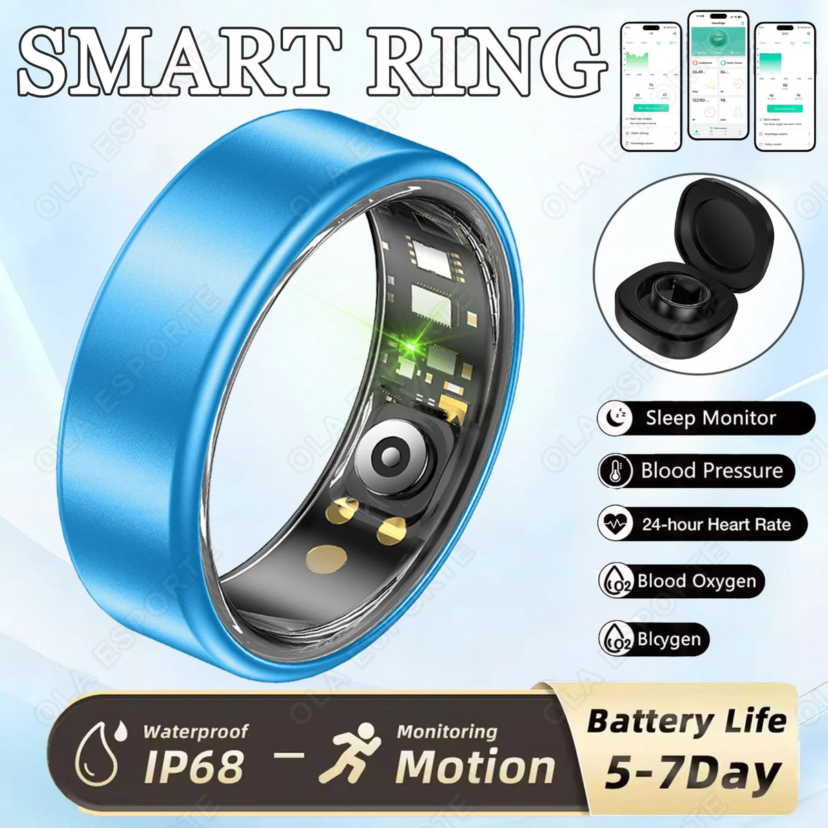 Smart Fitness Tracking Ring