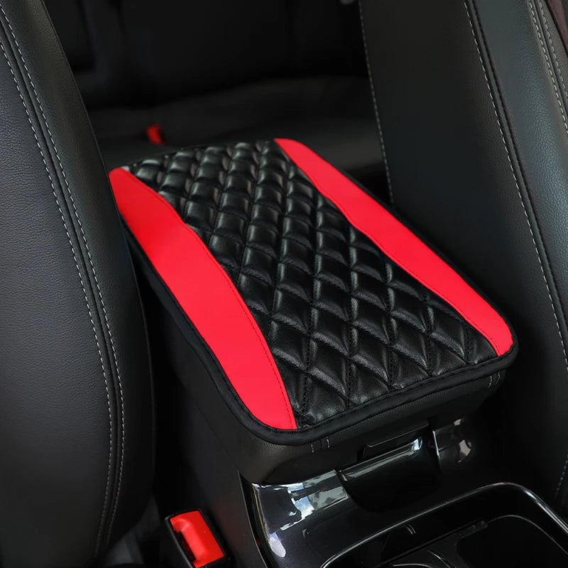 PU Leather Car Armrest Cover Mat – Waterproof, Non-Slip
