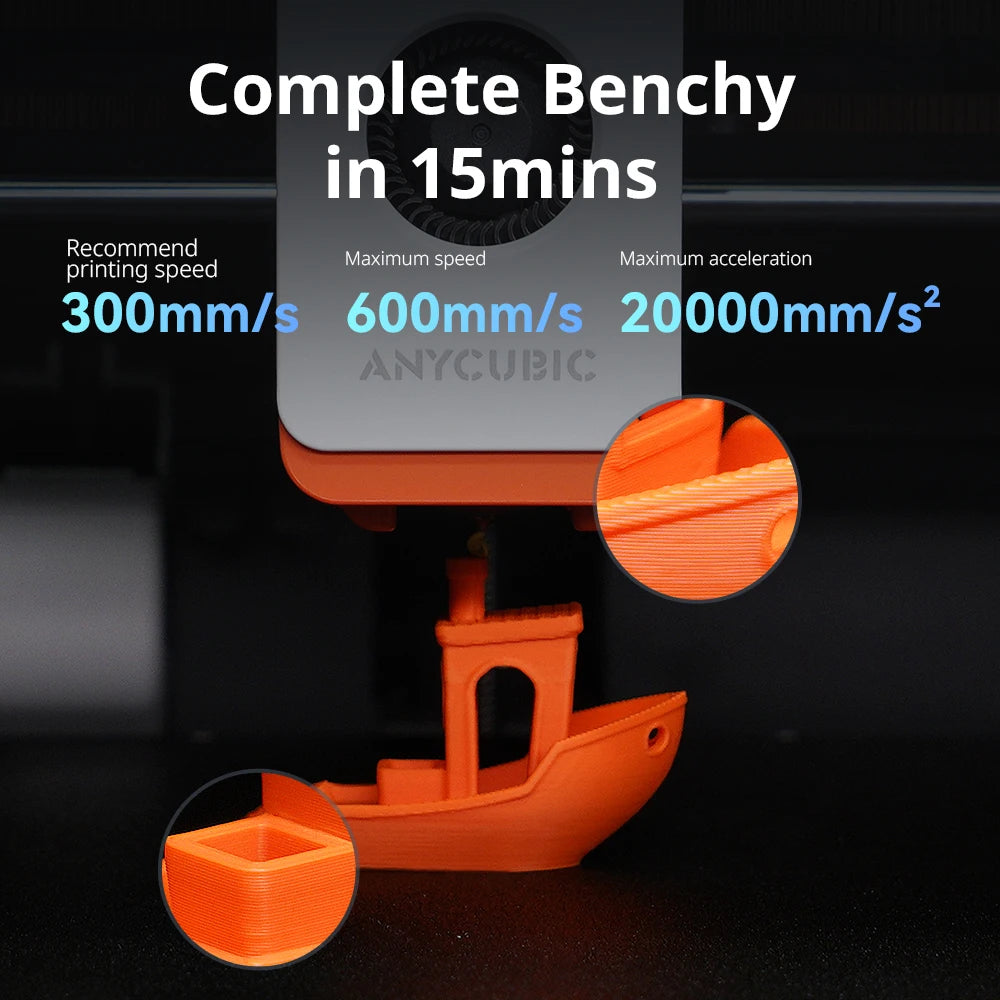Anycubic Kobra S1 Combo Multi-Color 3D Printer Up to 600mm/s High Speed Printing Auto Leveling CoreXY Structure Direct Extruder