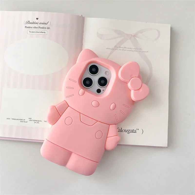 Sanrio Hello Kitty 3D Bow Silicone Phone Case