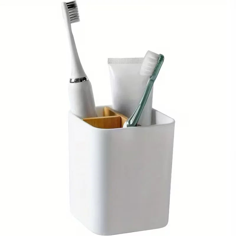 3-Compartment Toothbrush Organizer
