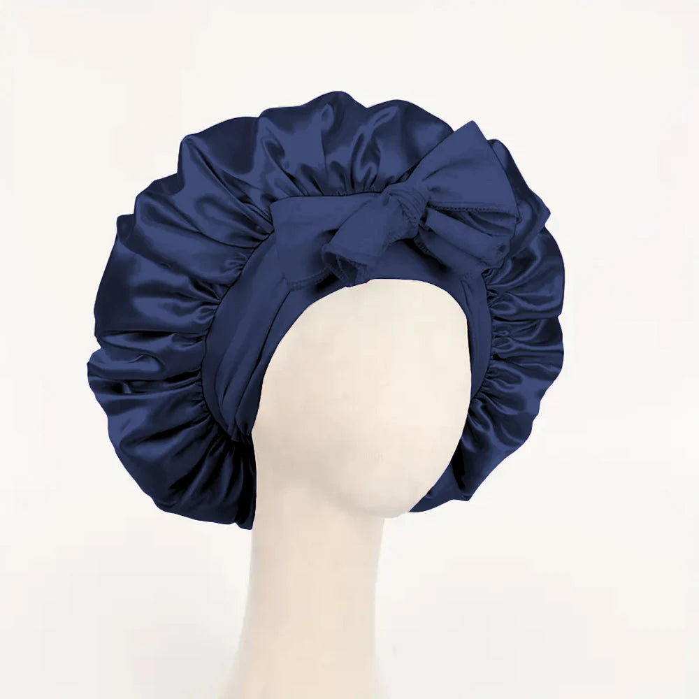 Adjustable Satin Silk Sleep Bonnet