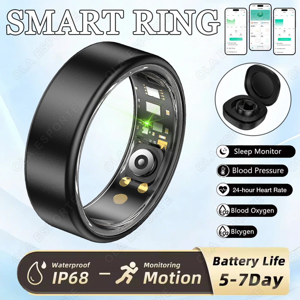 Smart Fitness Tracking Ring