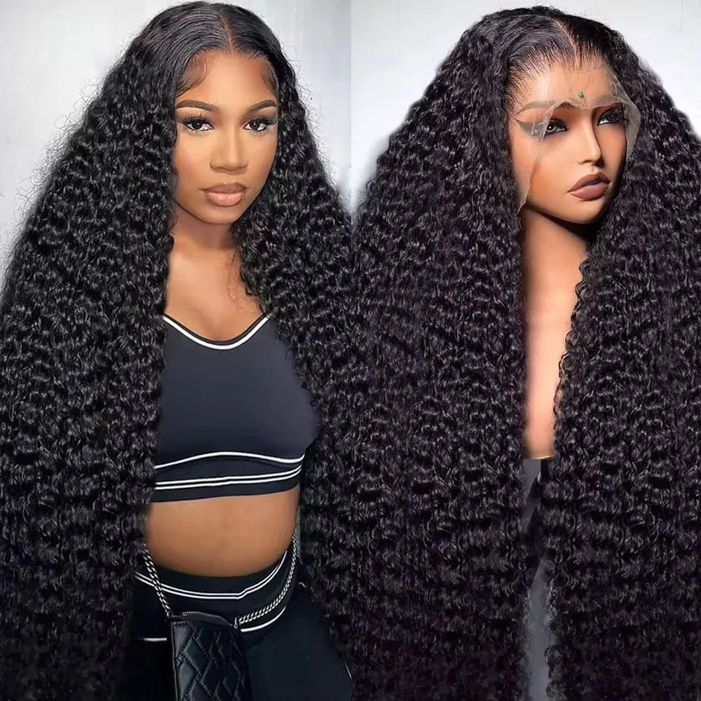 Brazilian Virgin Hair Kinky Curly HD Lace Front Wig – 250% Density