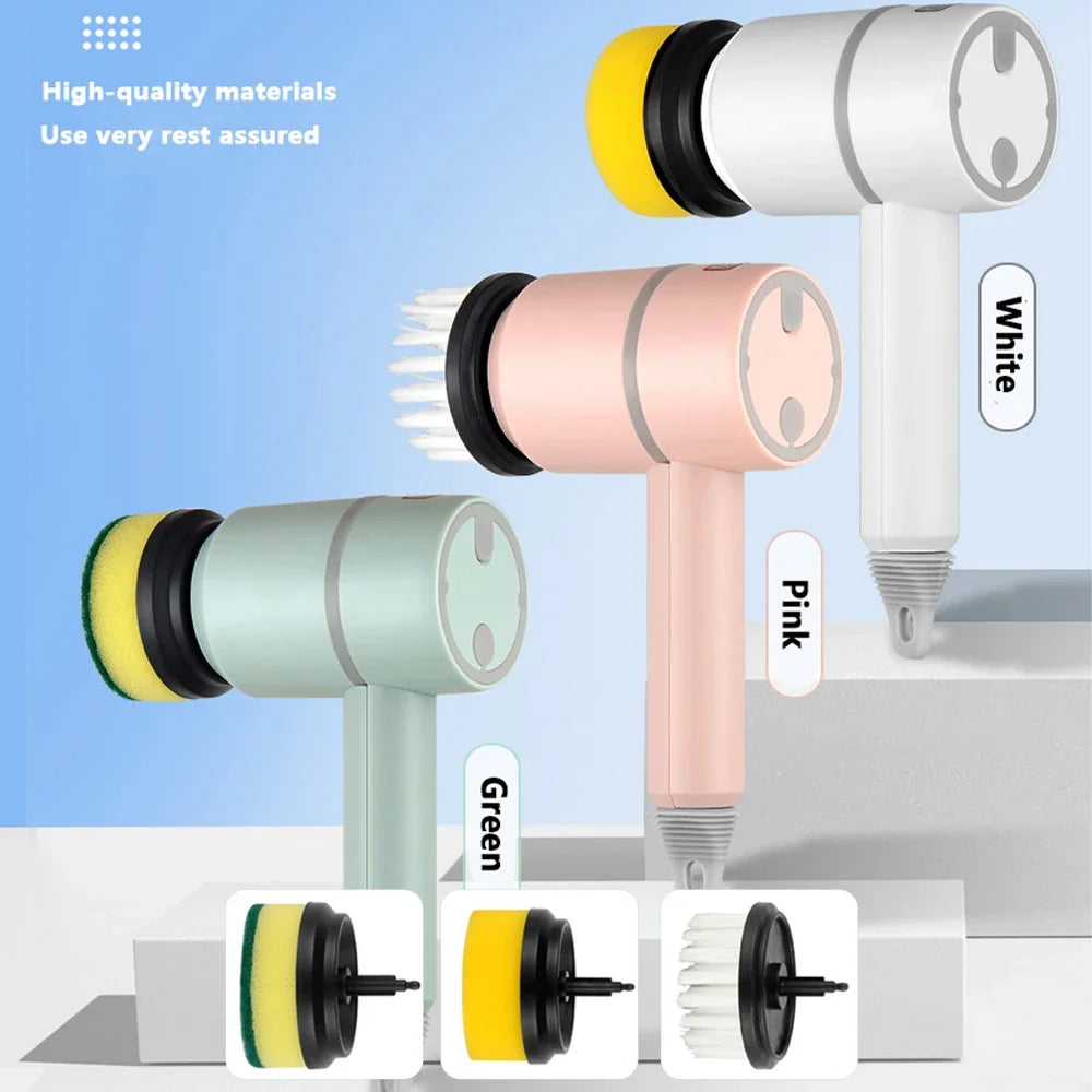 3-in-1 USB Rechargeable Electric Cleaning Brush