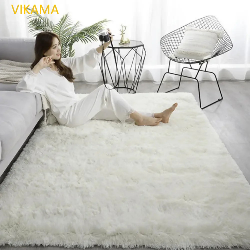VIKAMA Luxury Non-Slip Washable Soft Rug