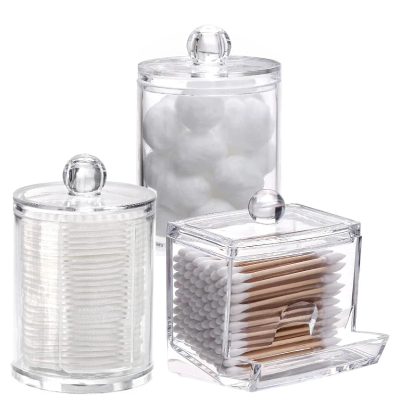 Qtip & Cotton Ball Bathroom Organizer Set