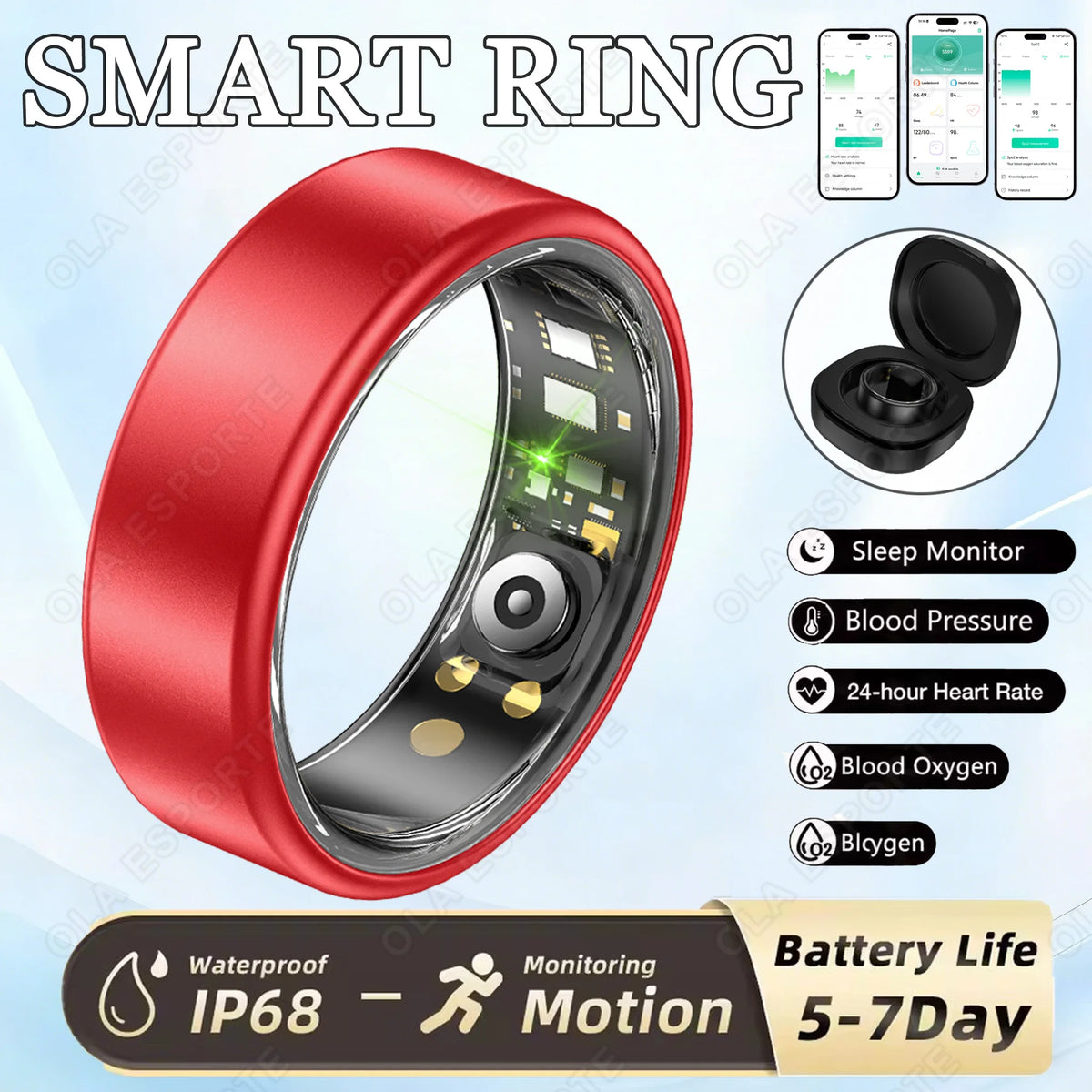 Smart Fitness Tracking Ring