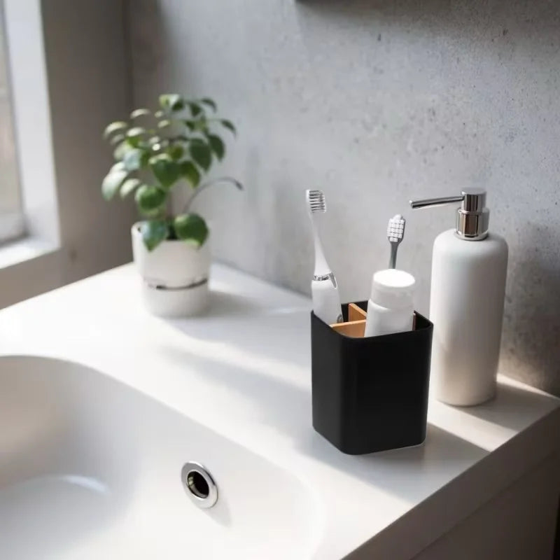 3-Compartment Toothbrush Organizer