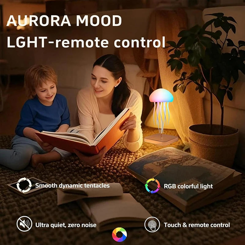 LED Jellyfish Lamp with Remote