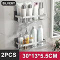 Aluminum No-Drill Shower Shelf