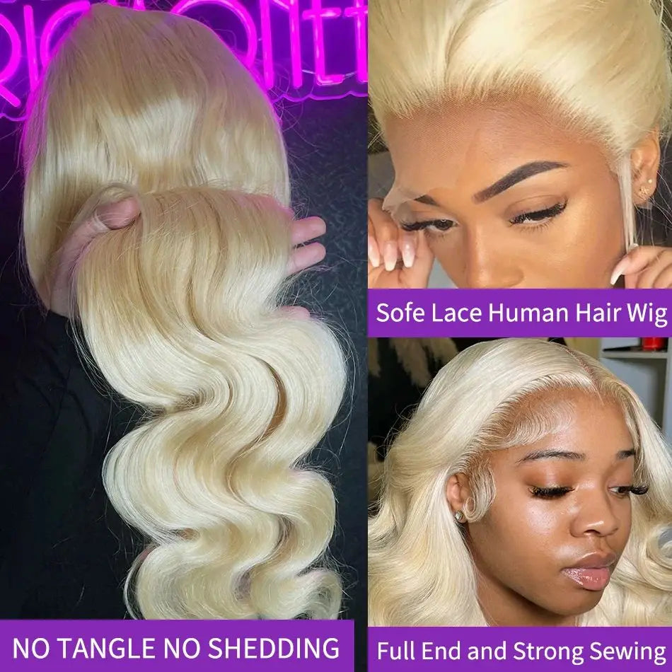 613 Blonde HD Lace Frontal Wig 30" Body Wave