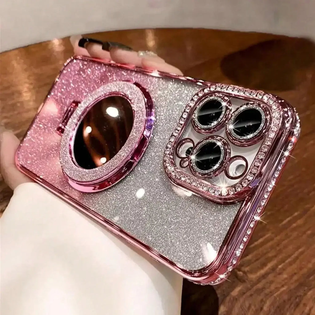 Luxury Jewelled Glitter Mirror iPhone Case