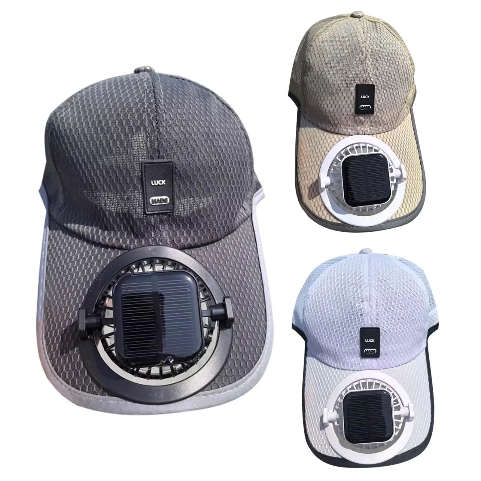 Solar-Powered Cooling Fan Baseball Cap