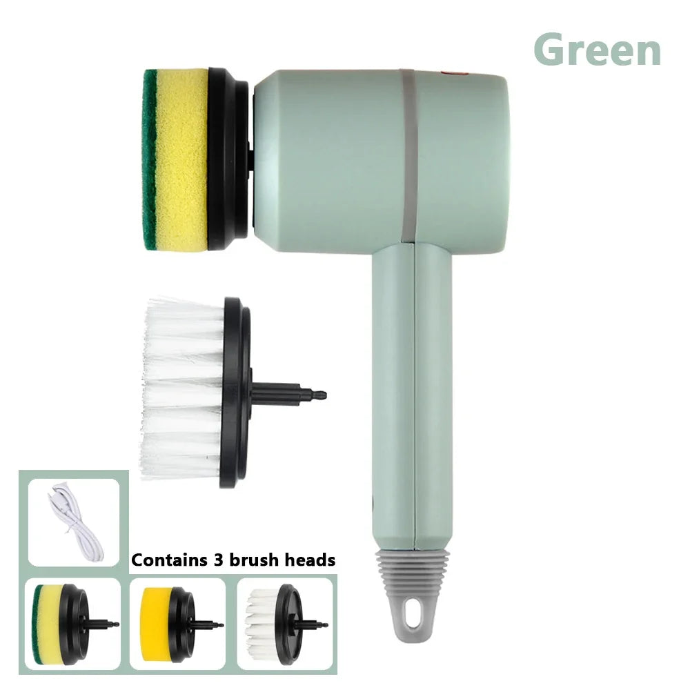 3-in-1 USB Rechargeable Electric Cleaning Brush