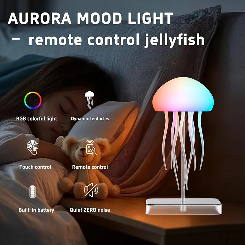 LED Jellyfish Lamp with Remote