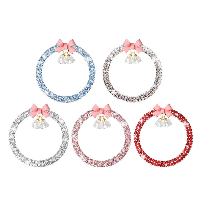 Rhinestone Bow Car Start Button Cover